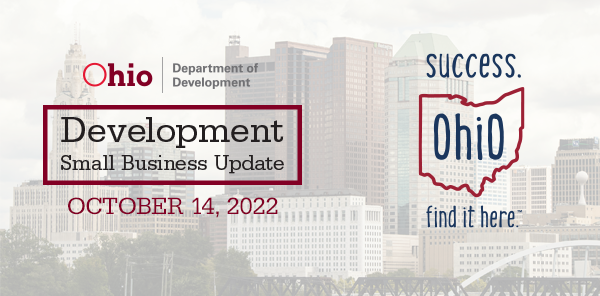 Ohio Development Small Business Update Banner