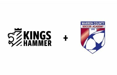 Kings Hammer and Warren County Soccer Academy logos